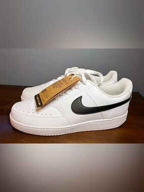 Men’s Nike Court Vision Low Next Nature – White/Black - Size 10.5